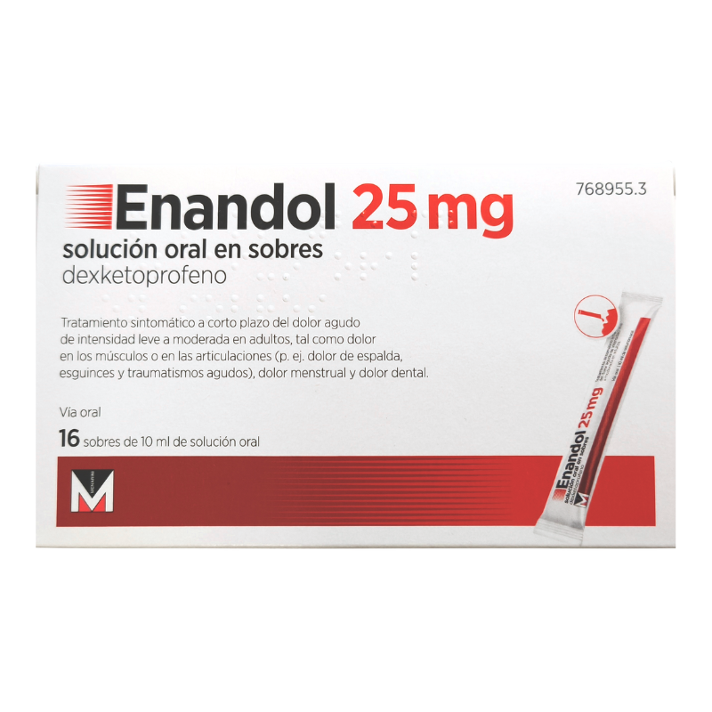 ENANDOL 25 mg SOLUCION ORAL EN SOBRES
