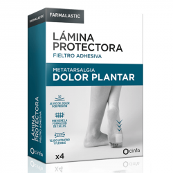 FARMALASTIC LÁMINA PROTECTORA DOLOR PLANTAR 4U