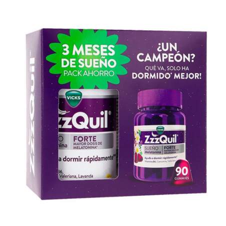 ZZZQUIL FORTE NATURA MELATONINA GOMINOLAS SABOR FRUTAS DEL BOSQUE