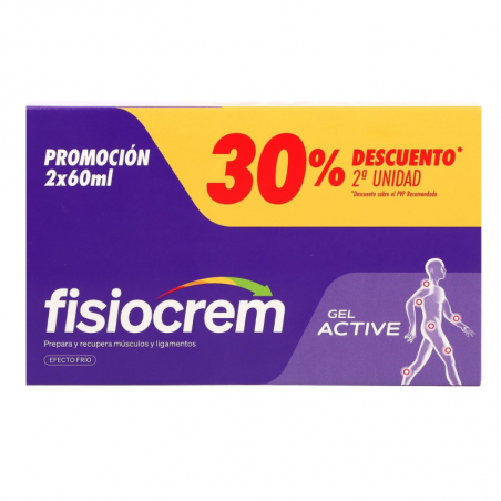 FISIOCREM GEL ACTIVE PACK 2x60ML