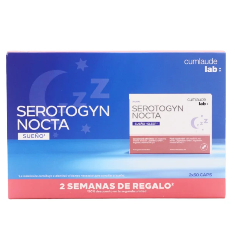 CUMLAUDE LAB SEROTOGYN NOCTA PACK 2x30 CAPSULAS