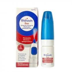 RHINOVIN DUO 0,5 mg/ml + 0.6 mg/ml SOLUCION PARA PULVERIZACION NASAL
