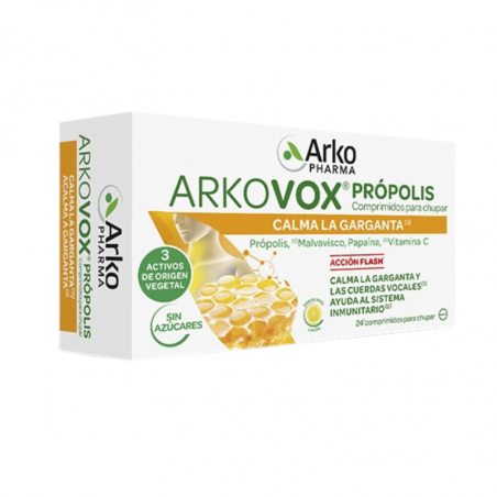 ARKOVOX PROPOLIS + VITAMINA C MIEL Y LIMON 24 COMPRIMIDOS