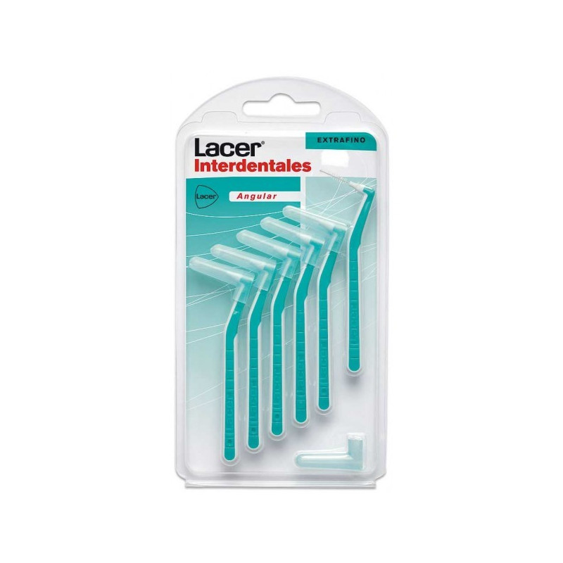 CEPILLO LACER INTERDENTAL  EXTRAFINO ANGULAR 6  UNIDADES                