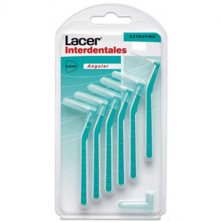 CEPILLO LACER INTERDENTAL  EXTRAFINO ANGULAR 6  UNIDADES                