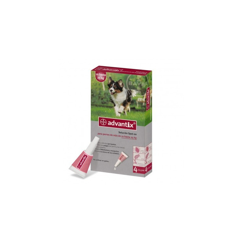 ADVANTIX PIPETAS PERROS 10-25KG