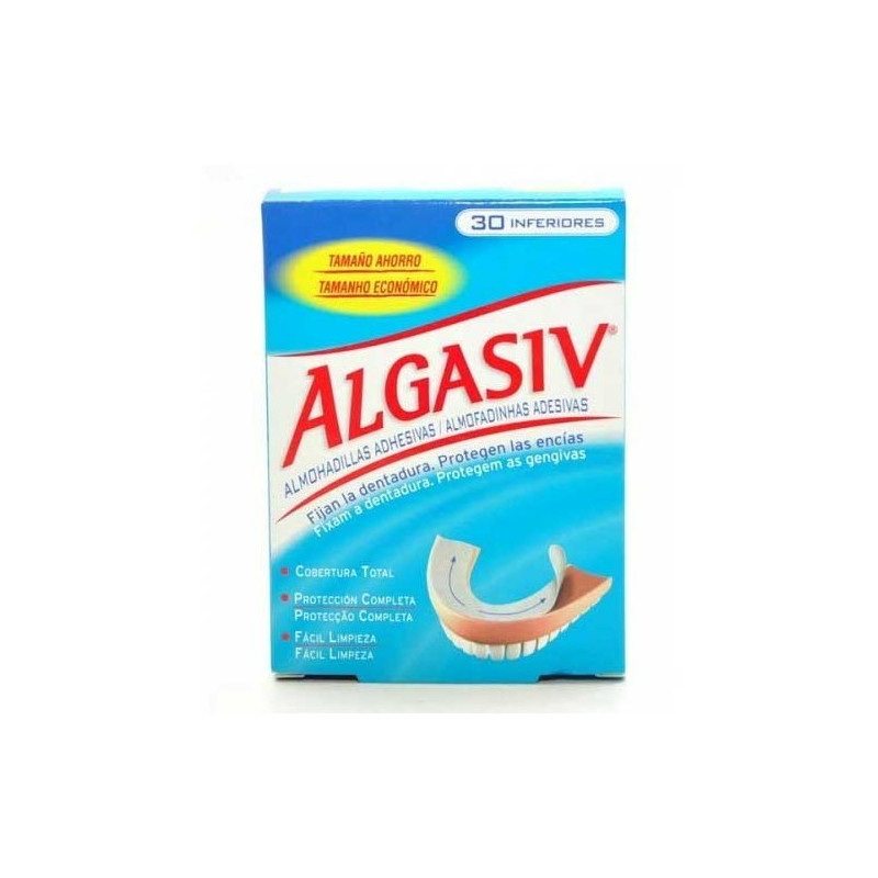 ALGASIV DENTADURA INFERIOR 30 UNIDADES INFERIOR