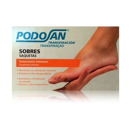 PODOSAN SOBRES PARA LA TRANSPIRACIÓN DE LOS PIES. PODOSAN SOBRES PARA LA TRANSPIRACIÓN DE LOS PIES.