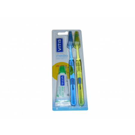 VITIS CEPILLO DENTAL MEDIO DUPLO VITIS CEPILLO DENTAL MEDIO DUPLO