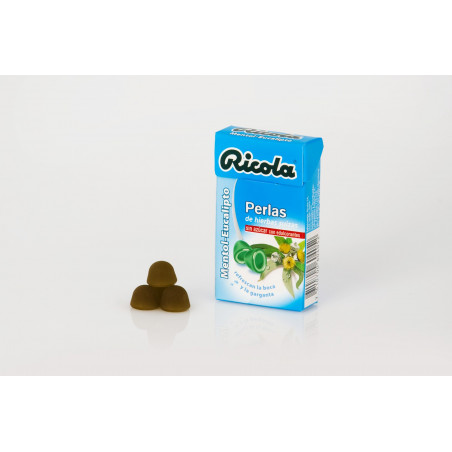 RICOLA PERLAS HIERBAS SUIZAS SABOR MENTOL EUCALIPTO RICOLA PERLAS HIERBAS SUIZAS SABOR MENTOL EUCALIPTO