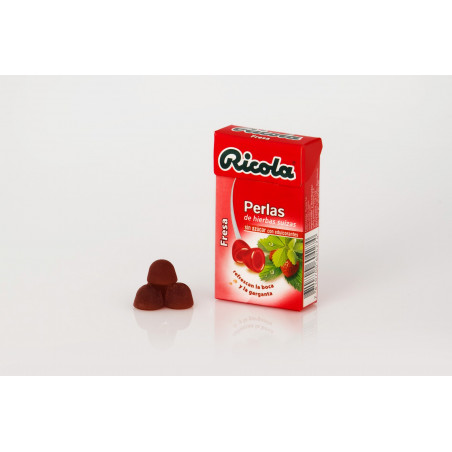 RICOLA PERLAS HIERBAS SUIZAS SABOR FRESA RICOLA PERLAS HIERBAS SUIZAS SABOR FRESA