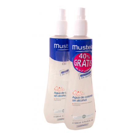 DUPLO MUSTELA AGUA DE COLONIA SIN ALCOHOL 200L+200ML DUPLO MUSTELA AGUA DE COLONIA SIN ALCOHOL 200L+200ML