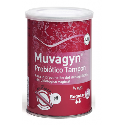 MUVAGYN PROBIOTICO TAMPON REGULAR CON APLICADOR 9 UNIDADES