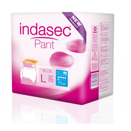 INDASEC PANT PLUS 110-140 GRANDE 12 UNIDADES INDASEC PANT PLUS 110-140 GRANDE 12 UNIDADES