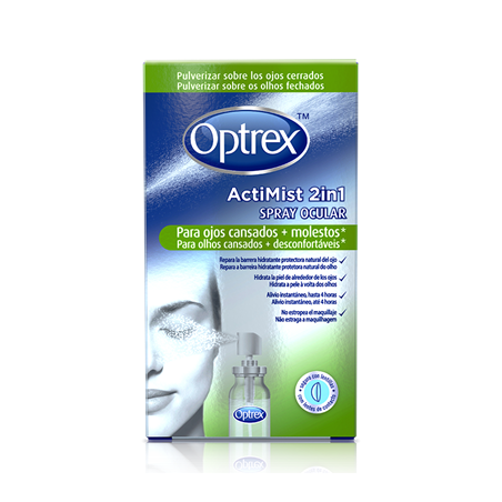 OPTREX ACTIMIST 2 EN 1 OJOS CANSADOS Y MOLESTOS SPRAY OCULAR OPTREX ACTIMIST 2 EN 1 OJOS CANSADOS Y MOLESTOS SPRAY OCULAR