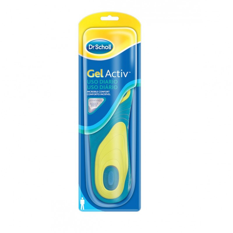 PLANTILLAS DR SCHOLL GEL ACTIV USO DIARIO  HOMBRE