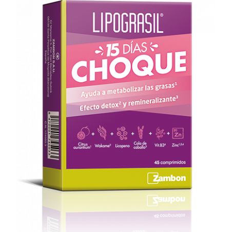 LIPOGRASIL 15 DÍAS CHOQUE 45 COMPRIMIDOS LIPOGRASIL 15 DÍAS CHOQUE 45 COMPRIMIDOS