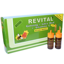 REVITAL GINSENG+JALEA REAL+VITAMINA C 20 AMPOLLAS BEBIBLES