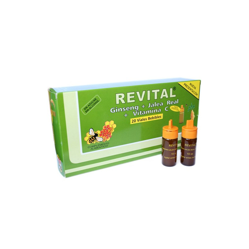 REVITAL GINSENG+JALEA REAL+VITAMINA C 20 AMPOLLAS BEBIBLES