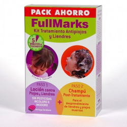 FULLMARKS PACK AHORRO LOCION + CHAMPU CONTRA PIOJOS Y LIENDRES