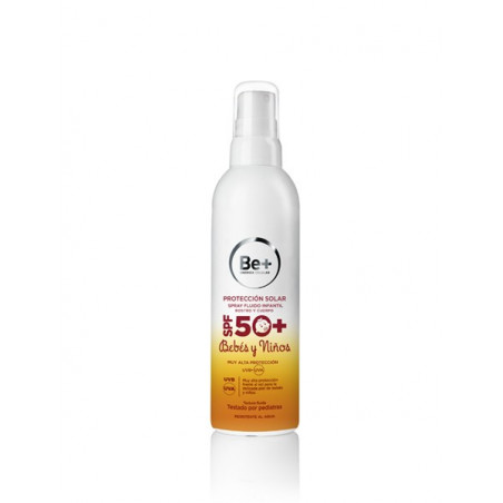 BE+ FOTOPROTECTOR SPRAY FLUIDO INFANTIL 50+ 250 ML BE+ FOTOPROTECTOR SPRAY FLUIDO INFANTIL 50+ 250 ML
