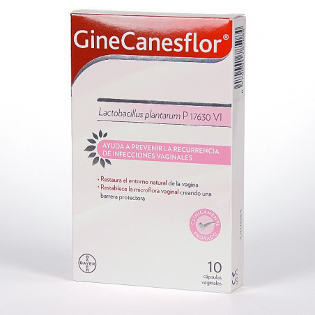 GINECANESFLOR PROBIOTICO VAGINAL 10 CAPSULAS GINECANESFLOR PROBIOTICO VAGINAL 10 CAPSULAS