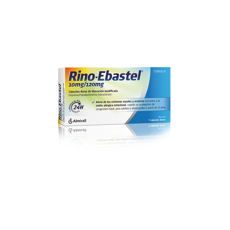 RINO-EBASTEL 10 mg/120 mg CAPSULAS DURAS DE LIBERACION MODIFICADA