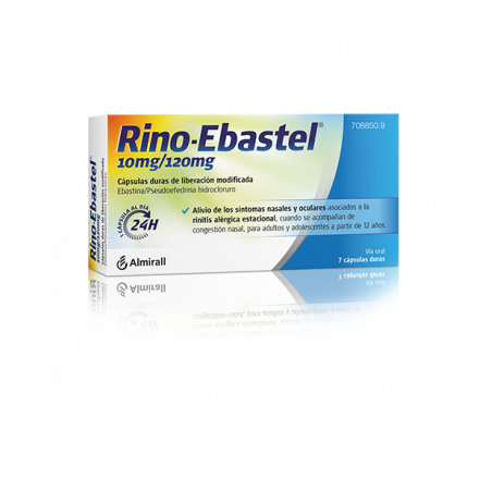 RINO-EBASTEL 10 mg/120 mg CAPSULAS DURAS DE LIBERACION MODIFICADA