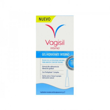 VAGISIL INTIMA GEL HIDRATANTE INTERNO 6 APLICADORES