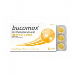 BUCOMAX PASTILLAS PARA CHUPAR SABOR MIEL Y LIMON