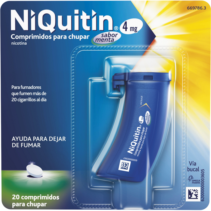 NIQUITIN 4 mg COMPRIMIDOS PARA CHUPAR SABOR MENTA