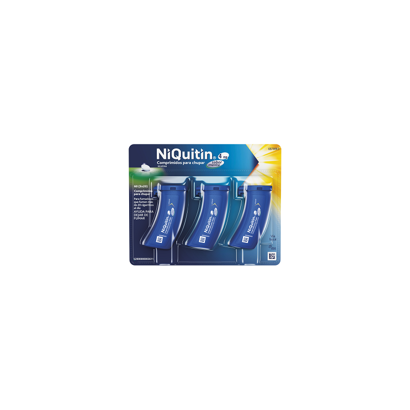 NIQUITIN 4 mg COMPRIMIDOS PARA CHUPAR SABOR MENTA