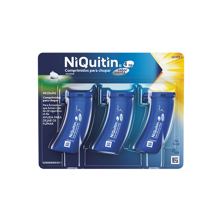 NIQUITIN 4 mg COMPRIMIDOS PARA CHUPAR SABOR MENTA