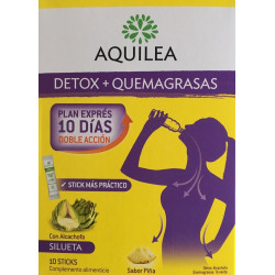 AQUILEA DETOX + QUEMAGRASAS 10 STICKS BEBIBLES