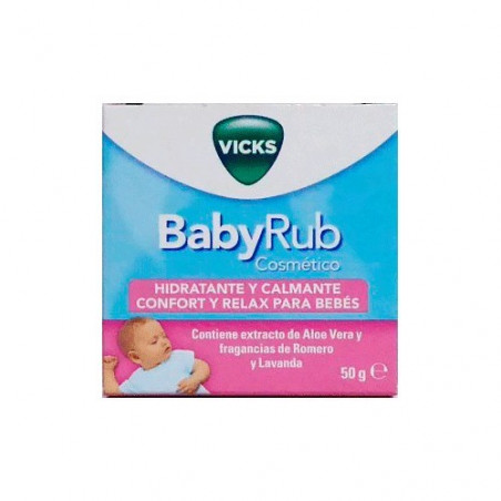 VICKS BABYRUB UNGÜENTO HIDRATANTE Y CALMANTE 50G