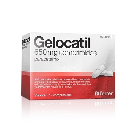 GELOCATIL 650 mg COMPRIMIDOS GELOCATIL 650 mg COMPRIMIDOS