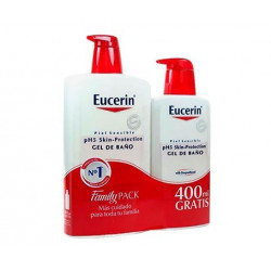 EUCERIN GEL DE BAÑO PIEL SENSIBLE PH-5  1 L + 400ML GRATIS 