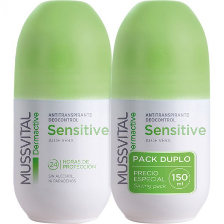MUSSVITAL DERMACTIVE DUPLO DESODORANTE ANTITRANSPIRANTE SENSITIVO 75ML MUSSVITAL DERMACTIVE DUPLO DESODORANTE ANTITRANSPIRANTE SENSITIVO 75ML