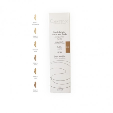 AVENE COUVRANCE MAQUILLAJE FLUIDO COLOR 03 ARENA 30ML