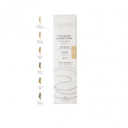 AVENE COUVRANCE MAQUILLAJE FLUIDO COLOR 02 NATURAL 30ML