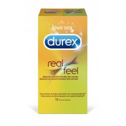 DUREX REAL FEEL 12 UNIDADES