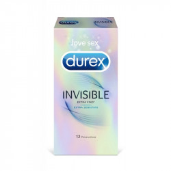 DUREX INVISIBLE EXTRA SENSITIVO PRESERVATIVO 12 U