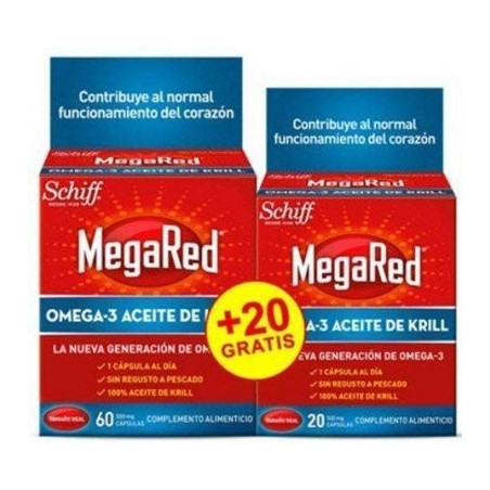 MEGARED OMEGA 3 60 CAPSULAS + 20 CAPSULAS GRATIS MEGARED OMEGA 3 60 CAPSULAS + 20 CAPSULAS GRATIS