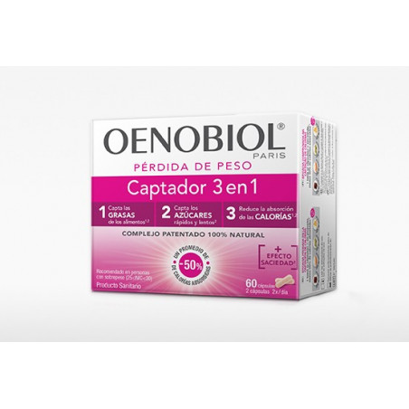 OENOBIOL CAPTAGRASAS 3 EN 1 60 CAPSULAS 