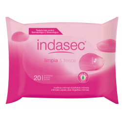 INDASEC TOALLITAS HIGIENE INTIMA 20 TOALLITAS