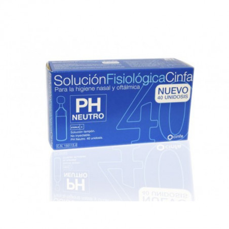 SUERO FISIOLOGICO CINFA 40 MONODOSIS DE 5 ML SUERO FISIOLOGICO CINFA 40 MONODOSIS DE 5 ML