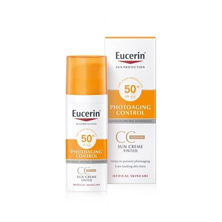 EUCERIN SUN PHOTOAGING CONTROL FPS50+ CC CREAM TODO MEDIO 50ML EUCERIN SUN PHOTOAGING CONTROL FPS50+ CC CREAM TODO MEDIO 50ML