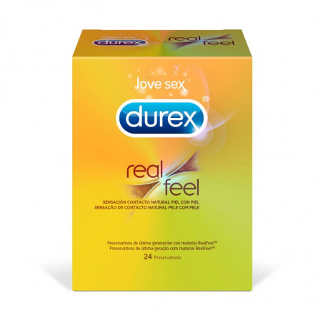 DUREX REAL FEEL 24 UNIDADES DUREX REAL FEEL 24 UNIDADES