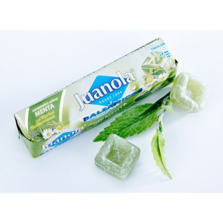 JUANOLA BALSAMICOS CARAMELOS SABOR MENTA 30GR JUANOLA BALSAMICOS CARAMELOS SABOR MENTA 30GR