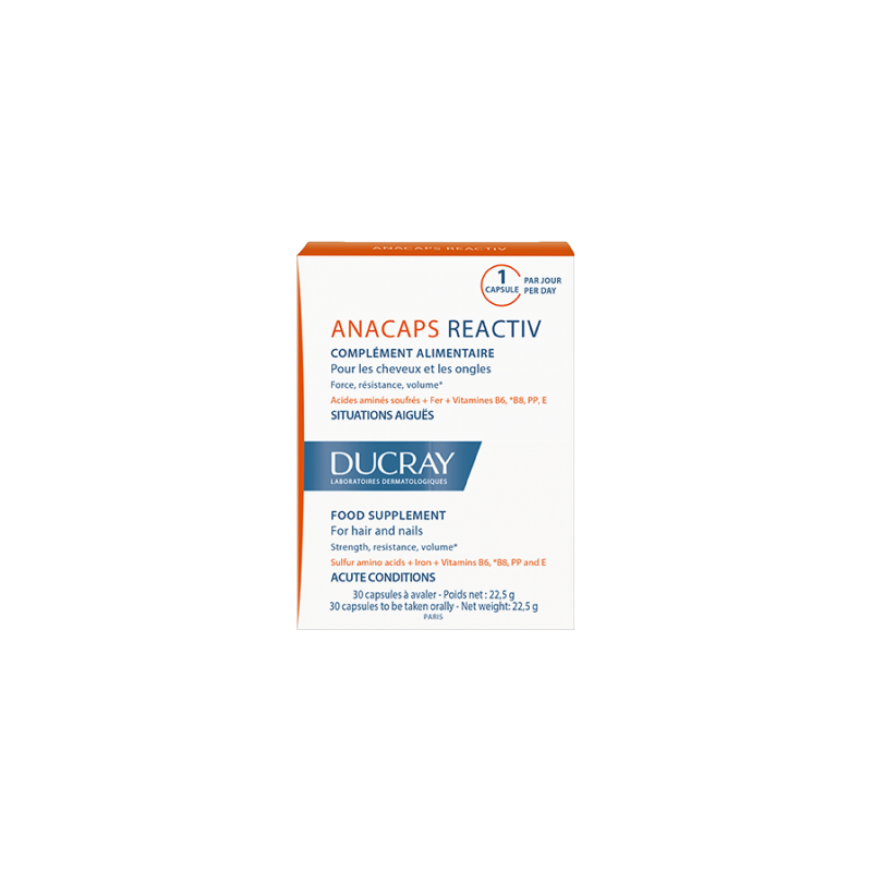 ANACAPS REACTIV DUCRAY 30 CAPSULAS